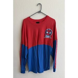 Universal Studios Spiderman "Amazing" Long Sleeve Jersey - Adult Size L NWT